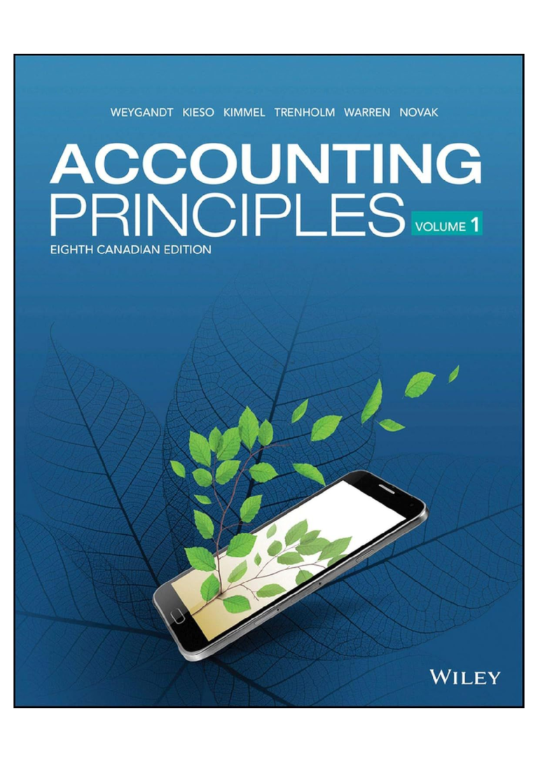 Solution manual for Accounting Principles Volume 1 8th Canadian Edition by Jerry J. Weygandt