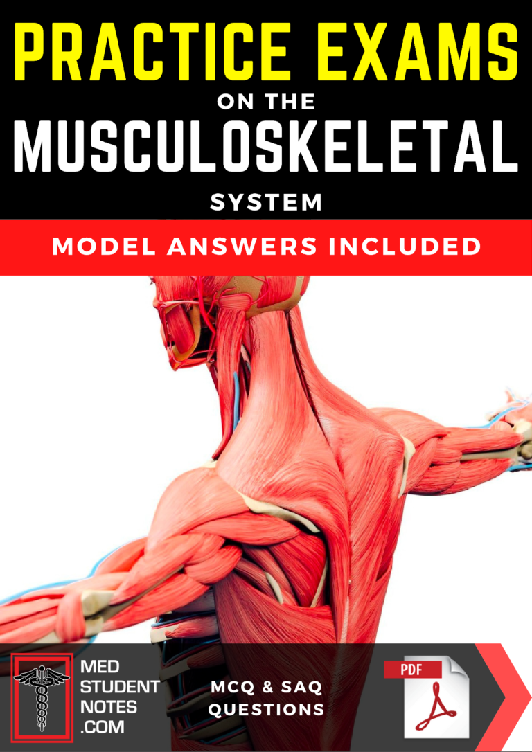 MUSCULOSKELETAL SYSTEM Practice Exams | MCQ & SAQ For Nursing, Medical, PRE-MED, USMLE OR PA Students