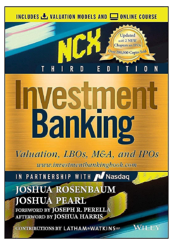 Solutions manual for Investment Banking: Valuation, LBOs, M&A, and IPOs 3rd Edition by Joshua Rosenbaum and Joshua Pearl