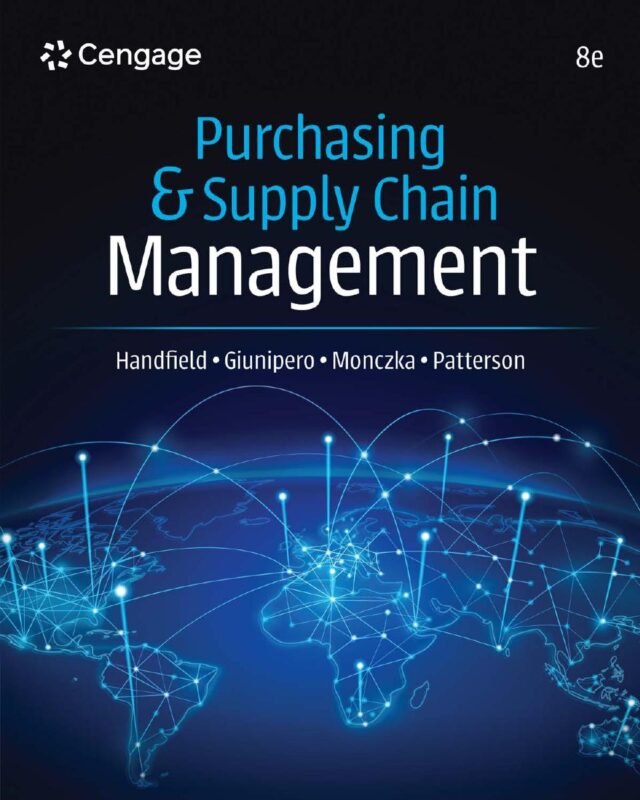 Purchasing Supply Chain Management 8Th By Robert B. Handfield, Larry C. Giunipero
