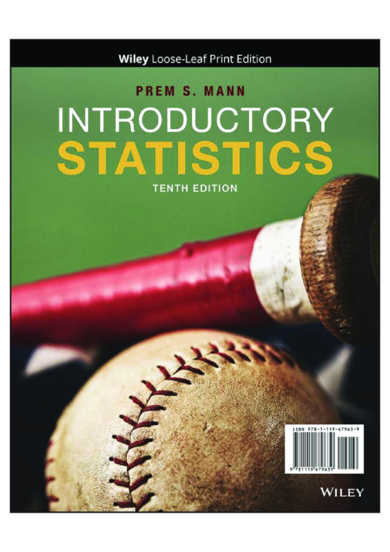 Solutions manual for Introductory Statistics, 10th Edition Prem S. Mann