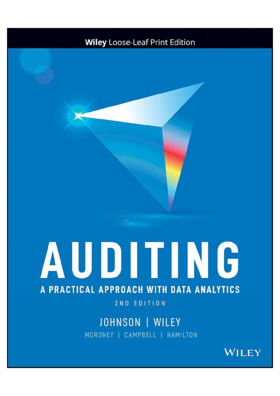 Solutions manual For Auditing: A Practical Approach with Data Analytics 2nd Edition by Raymond N. Johnson and Laura D. Wiley