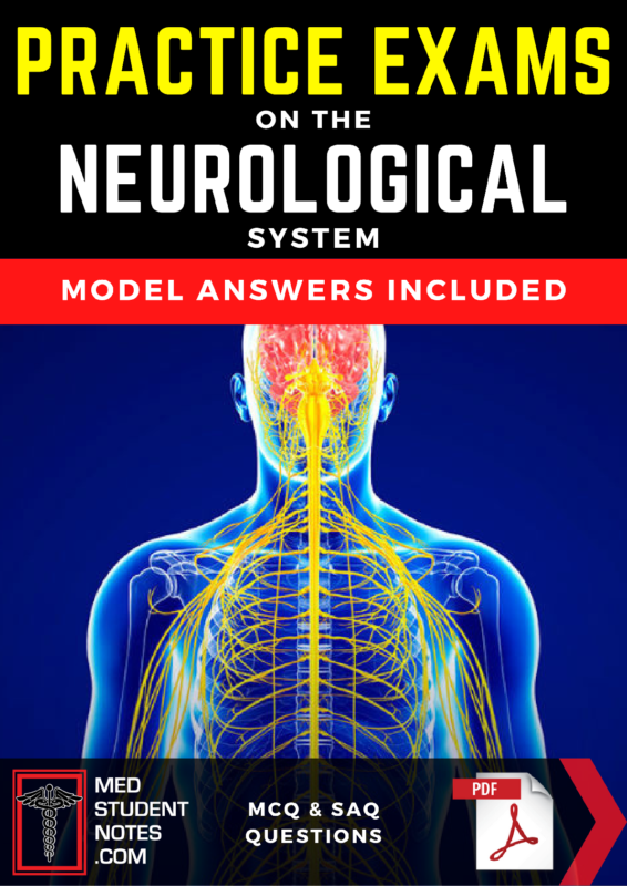 NEUROLOGICAL SYSTEM Practice Exams MCQ & SAQ For Nursing, Medical, PRE-MED, USMLE OR PA Students