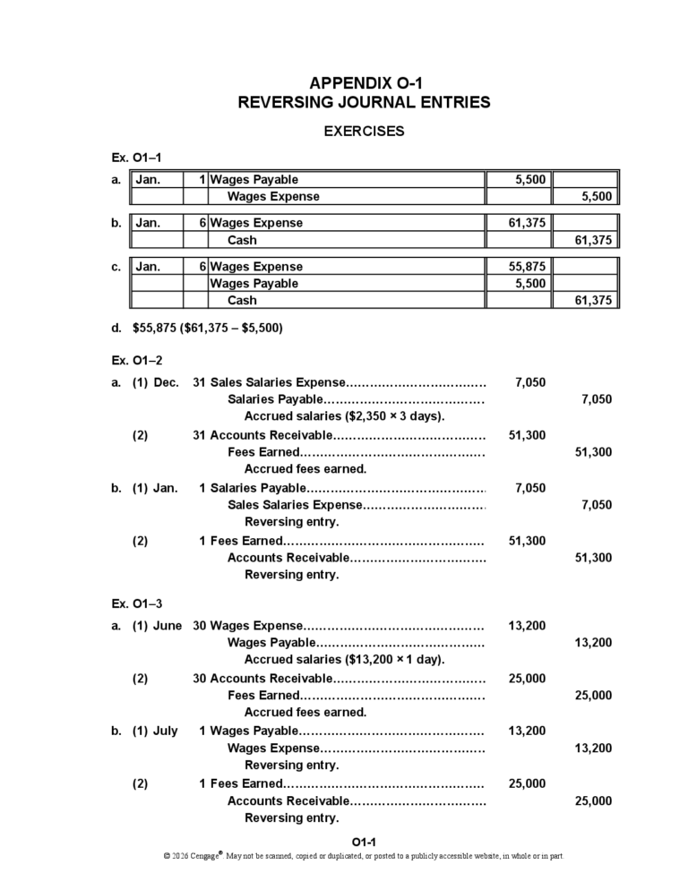 Solutions Manual for Financial & Managerial Accounting by Carl Warren, Jefferson Jones, William B. Tayler 17th Edition