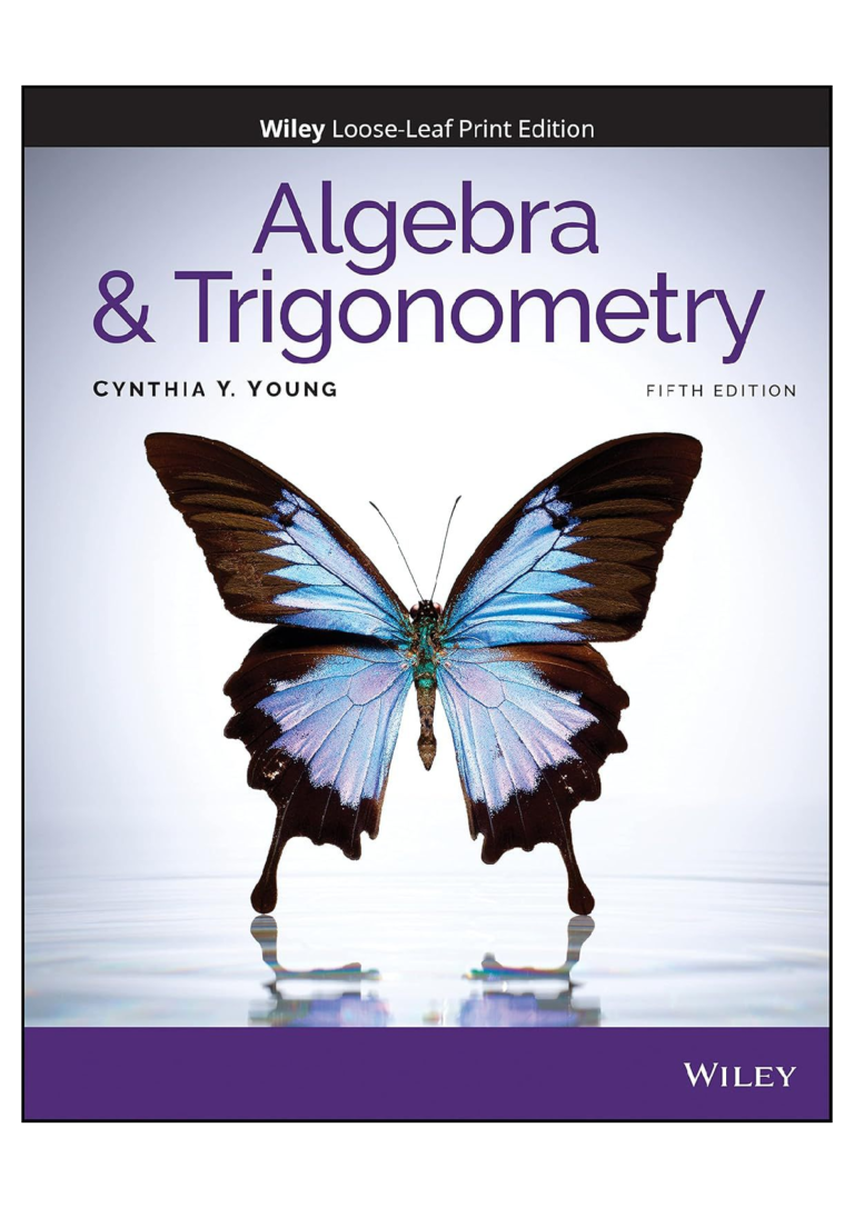 Solutions manual for Algebra and Trigonometry, 5th Edition by Cynthia Y. Young