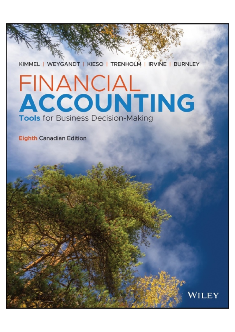 Solution manual For Financial Accounting Tools for Business Decision Making 8th Canadian Edition Paul D. Kimmel