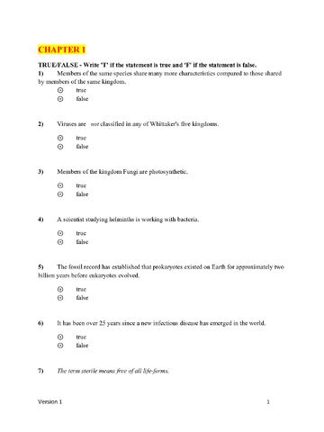 Test Bank for Talaro’s Foundations in Microbiology, 11th Edition by Barry Chess