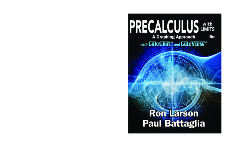 Precalculus with Limits: A Graphing Approach 8th Edition By Ron Larson, Paul Battaglia