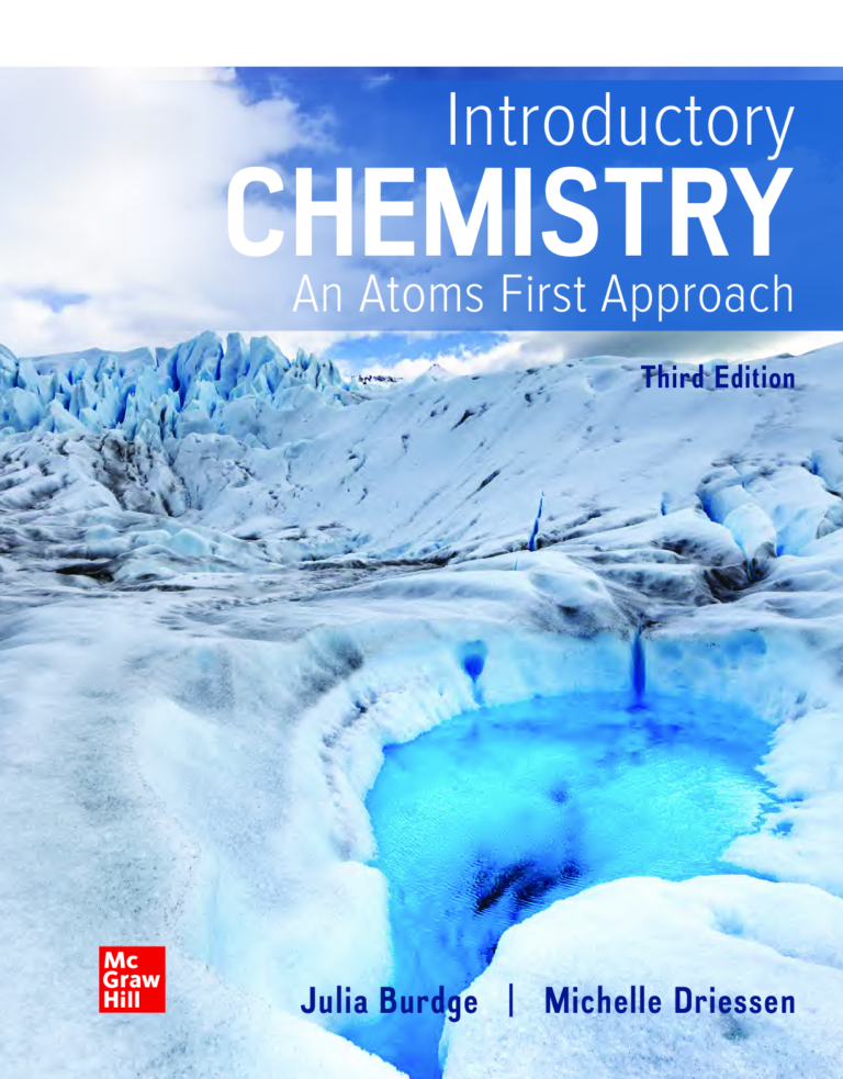 Introductory Chemistry: An Atoms First Approach 3rd Edition By Julia Burdge Michelle Driessen
