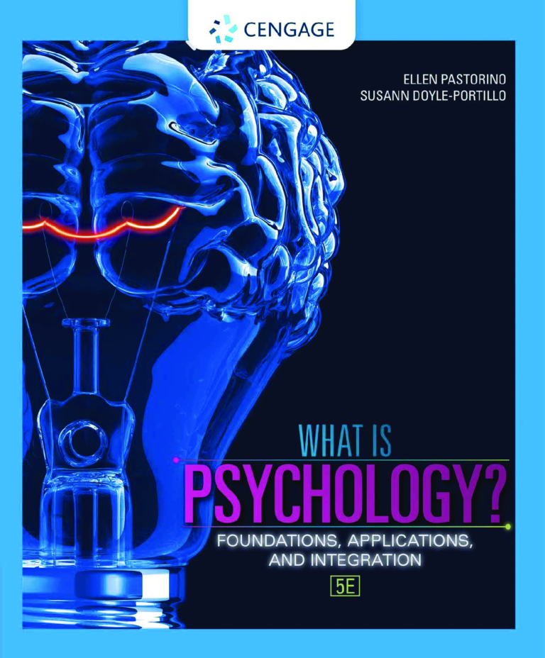 What is Psychology?: Foundations Applications and Integration 5th Edition By Ellen Pastorino, Susann Doyle-Portillo