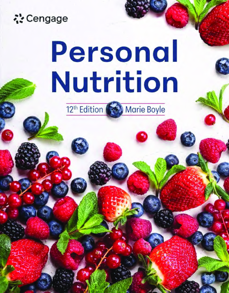 Personal Nutrition 12th Edition By Marie A. Boyle