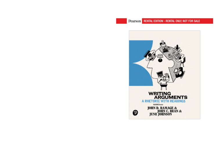 Writing Arguments A Rhetoric with Readings 11th Edition By John Ramage, John Bean, June Johnson, John Bean