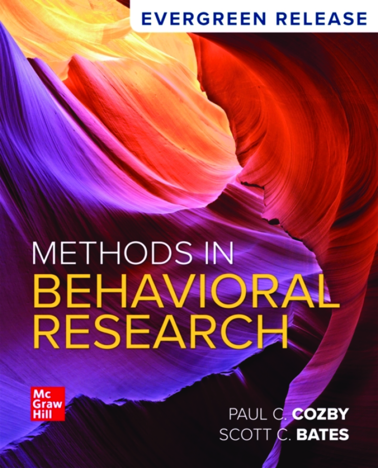 Methods in Behavioral Research 2026 EverGreen Release By Paul C. Cozby, Scott Bates