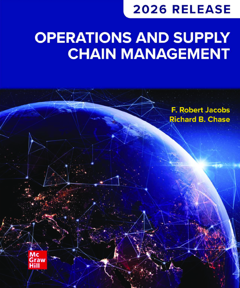 Operations and Supply Chain Management 2026 Release By F. Robert Jacobs, Richard B. Chase