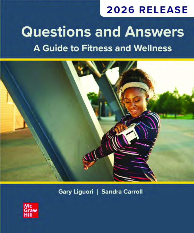 Questions and Answers A Guide to Fitness and Wellness 2026 Release By Gary Liguori, Sandra Carroll