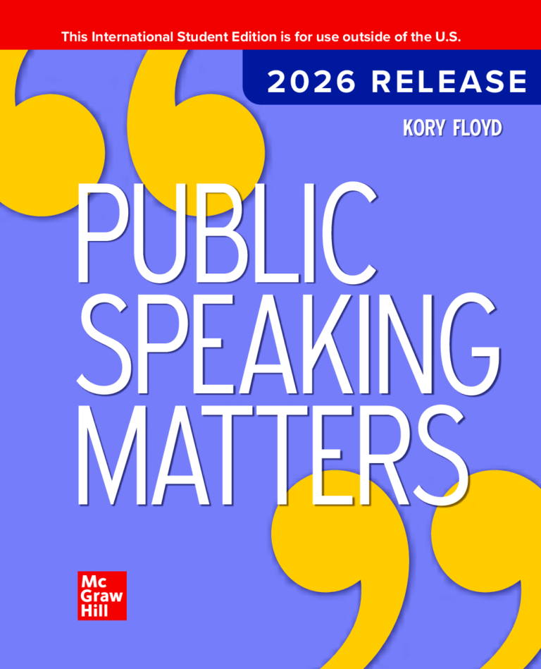 Public Speaking Matters, 2026 Release ISE By Kory Floyd