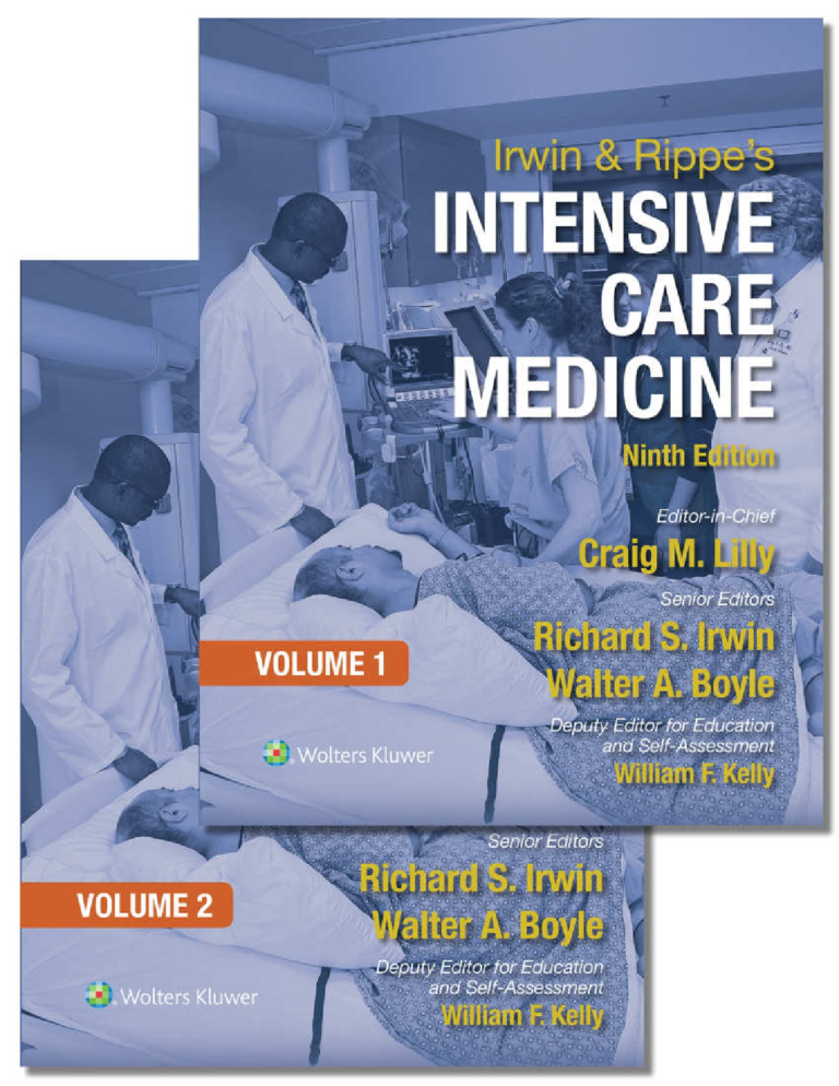 Irwin and Rippe’s Intensive Care Medicine (Volume 1, 2) 9th Edition By Craig Lilly, William Kelly, Richard IrwinMD