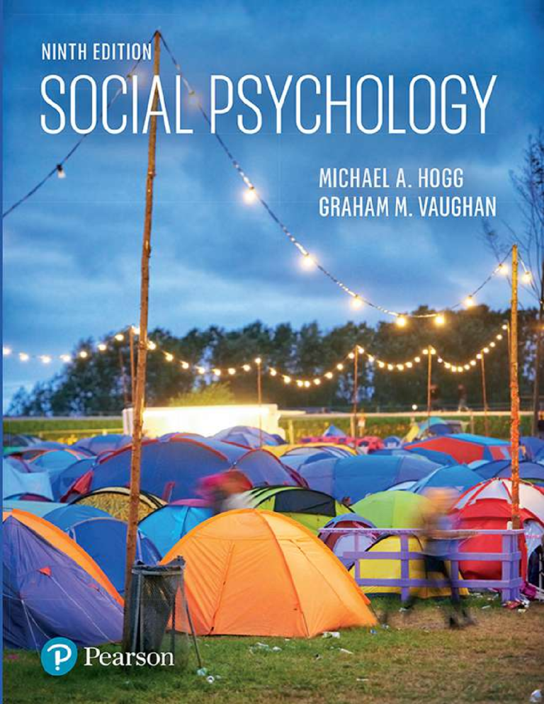 Social Psychology 9th Edition By Michael A Hogg, Graham M Vaughan