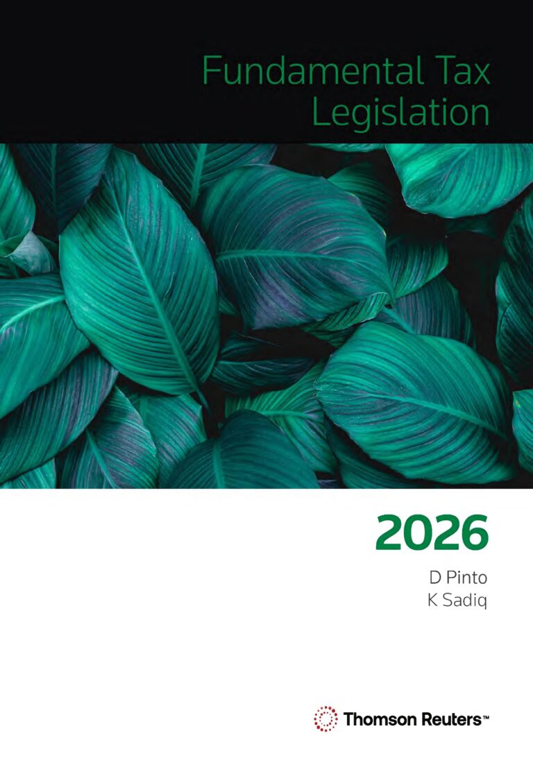 Fundamental Tax Legislation 2026 1st Edition By Kerrie Sadiq, Dale Pinto