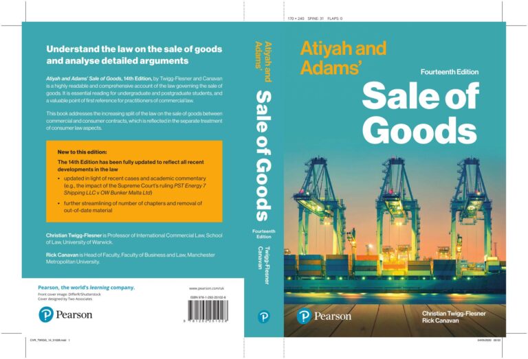 Atiyah and Adams sale of goods 14th Edition By Christian Twigg-Flesner, Rick Canavan
