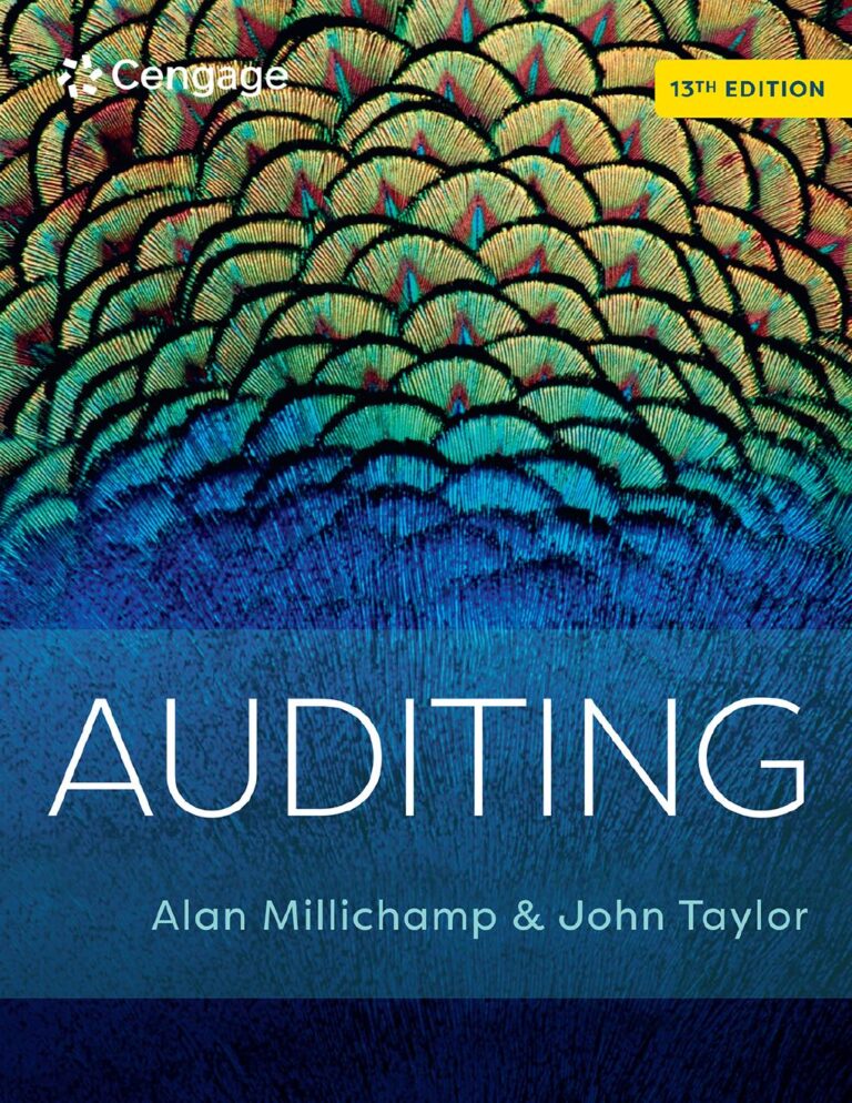 Auditing 13th Edition By John Taylor, Alan Millichamp