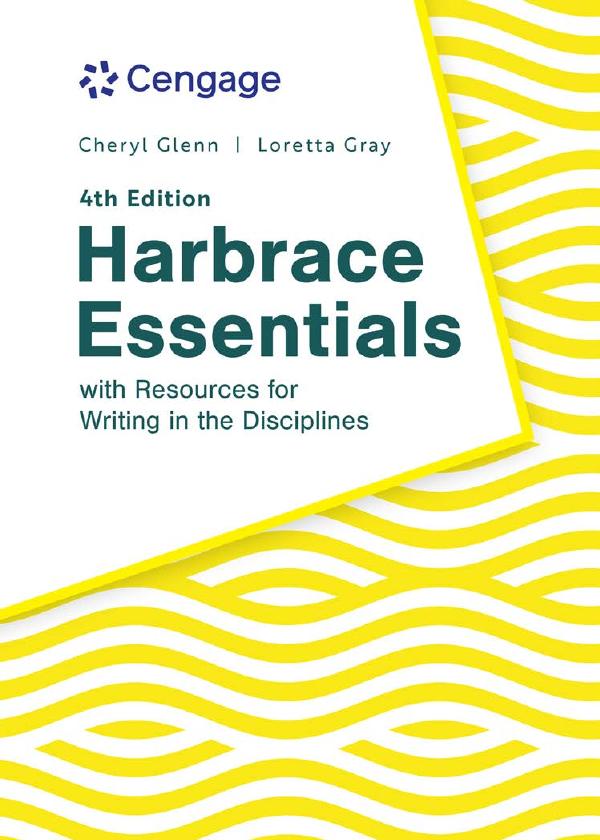 Harbrace Essentials w/ Resources for Writing in the Disciplines 4th Edition By Cheryl Glenn
