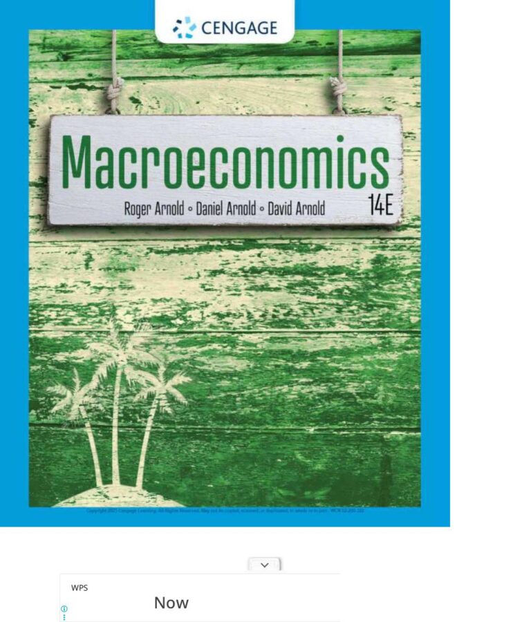 Macroeconomics 14th Edition By Roger Arnold, Daniel Arnold, David Arnold