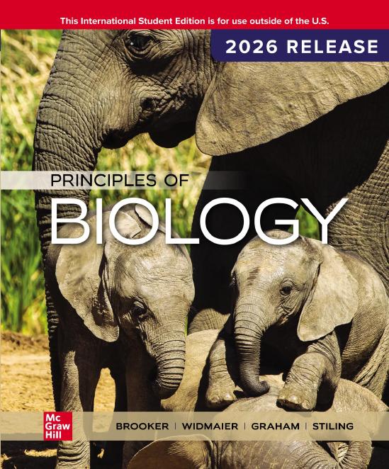 Principles of Biology 2026 Release By Robert Brooker, Eric Widmaier, Linda Graham, Peter Stiling
