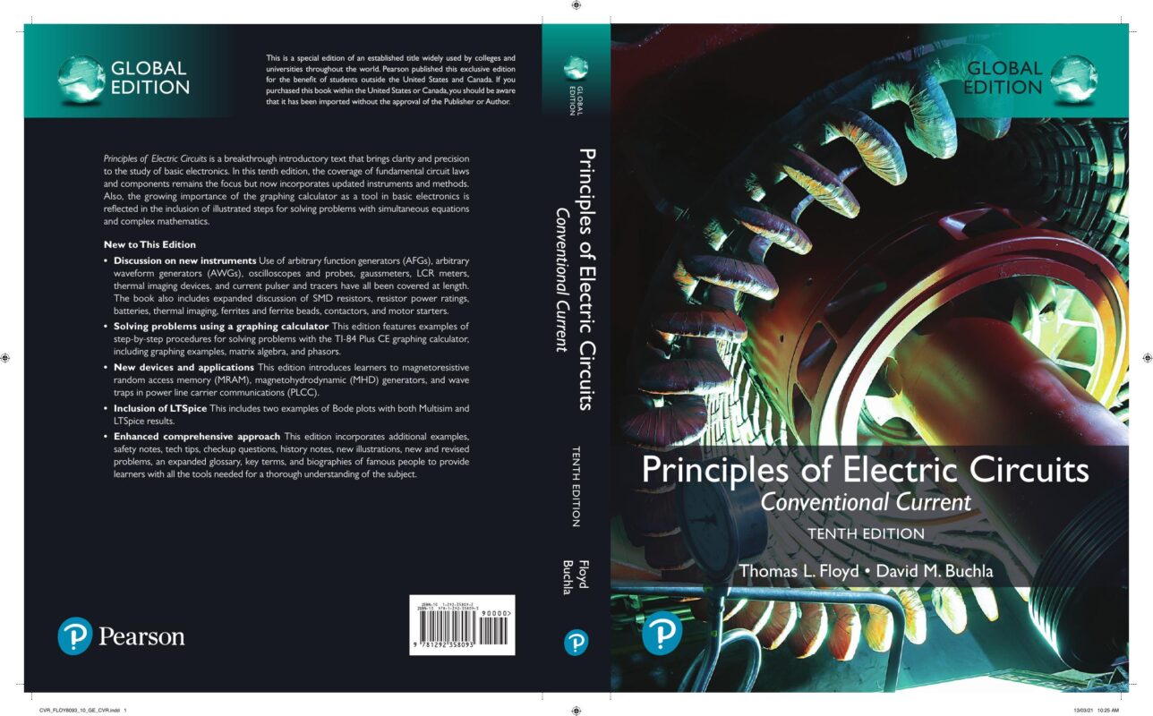 Principles of Electric Circuits: Conventional Current 10th Global Edition By Floyd Thomas, David M Buchla