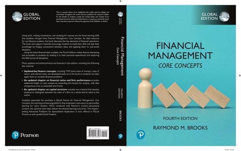 Financial Management: Core Concepts 4th Global Edition By Raymond Brooks