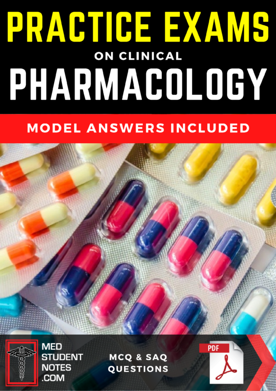 CLINICAL PHARMACOLOGY Practice Exams MCQ & SAQ For Nursing, Medical, PRE-MED, USMLE OR PA Students