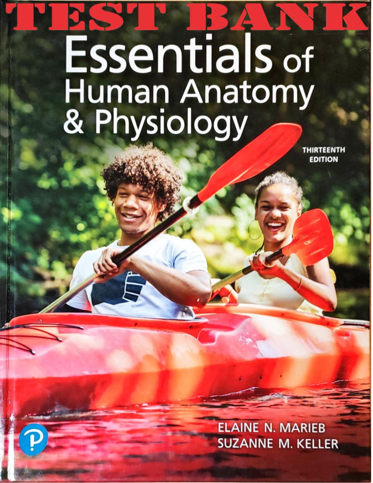 TEST BANK for Essentials of Human Anatomy & Physiology 13th Edition by Elaine and Suzanne | Complete Chapters 1-16 |