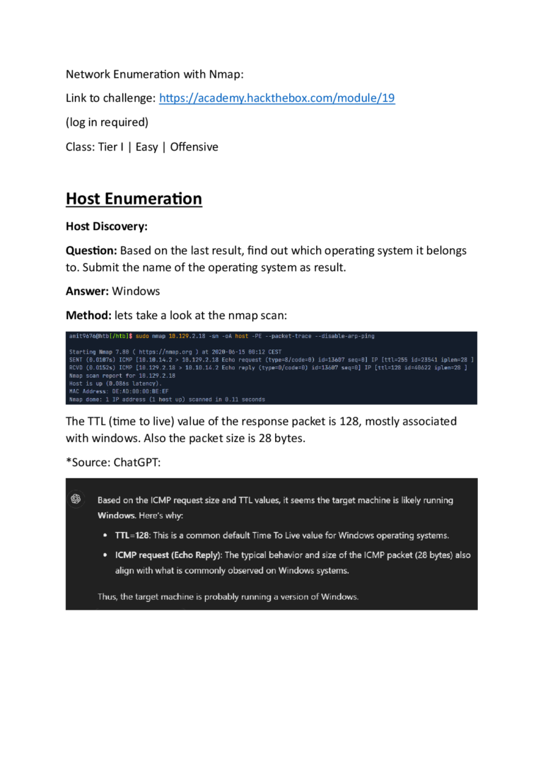 Network Enumeration with Nmap: Hack The Box Module 19