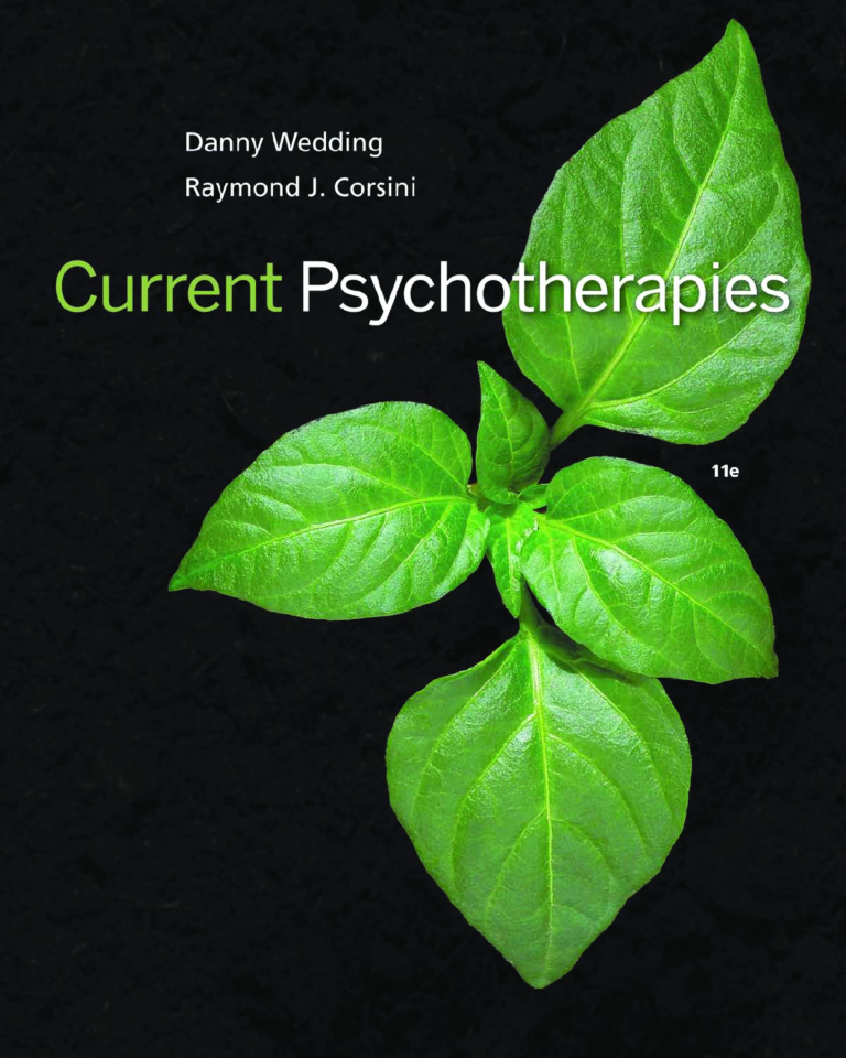 eBook Current Psychotherapies 11th Edition By Danny Wedding, Raymond J. Corsini