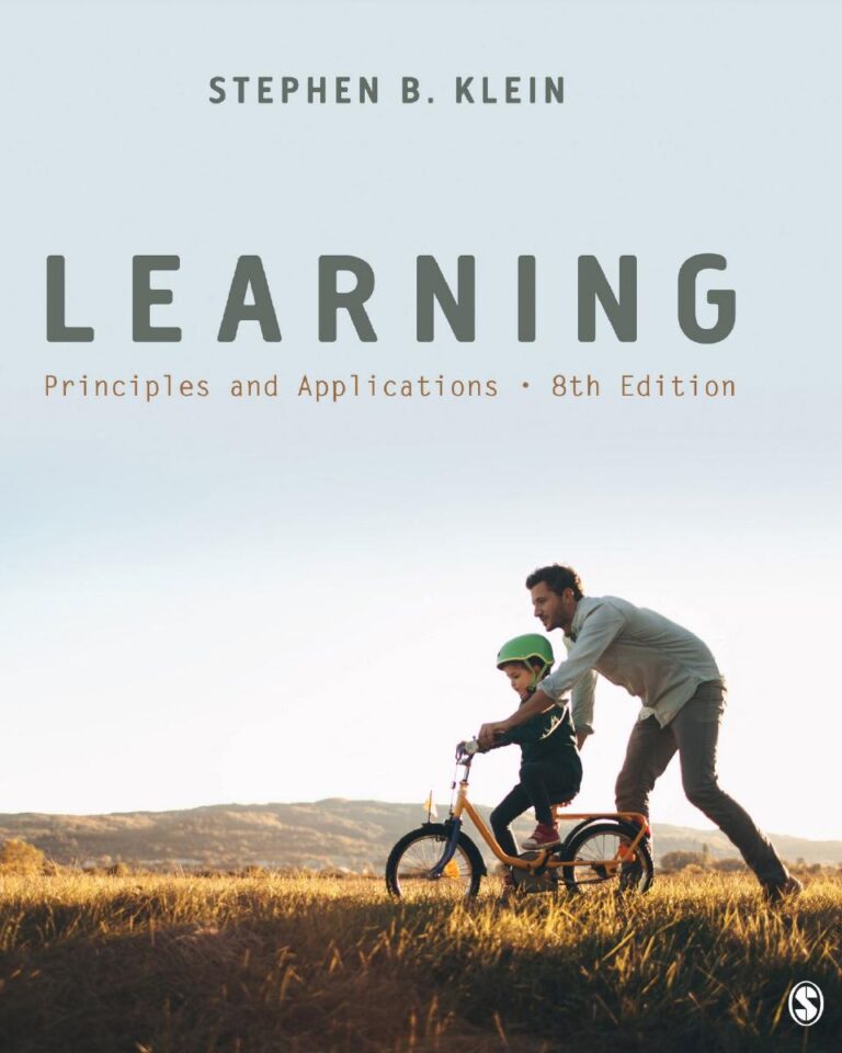 Learning: Principles and Applications 8th Edition By Stephen B Klein