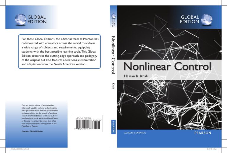 Nonlinear Control 1st Global Edition By Hassan Khali