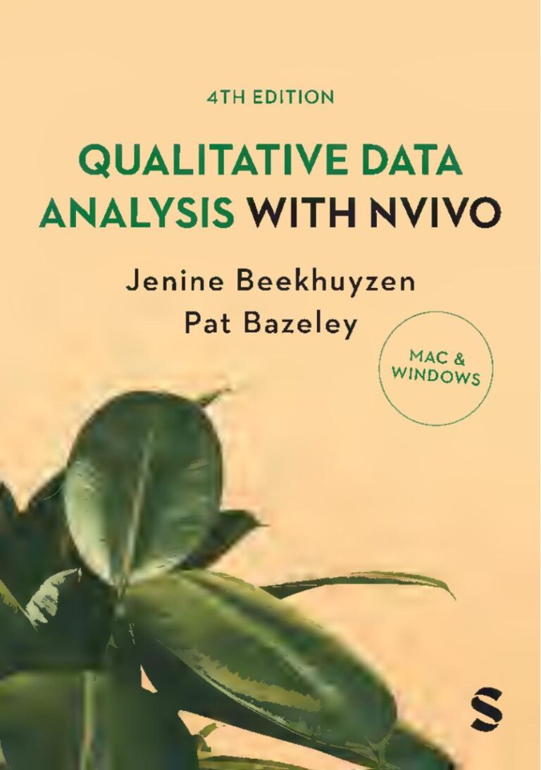 Qualitative Data Analysis with NVivo 4th Edition By Jenine Beekhuyzen, Pat Bazeley
