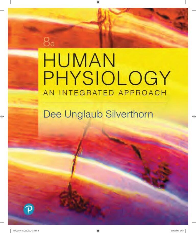 Human Physiology 8th Edition By Dee Unglaub Silverthorn
