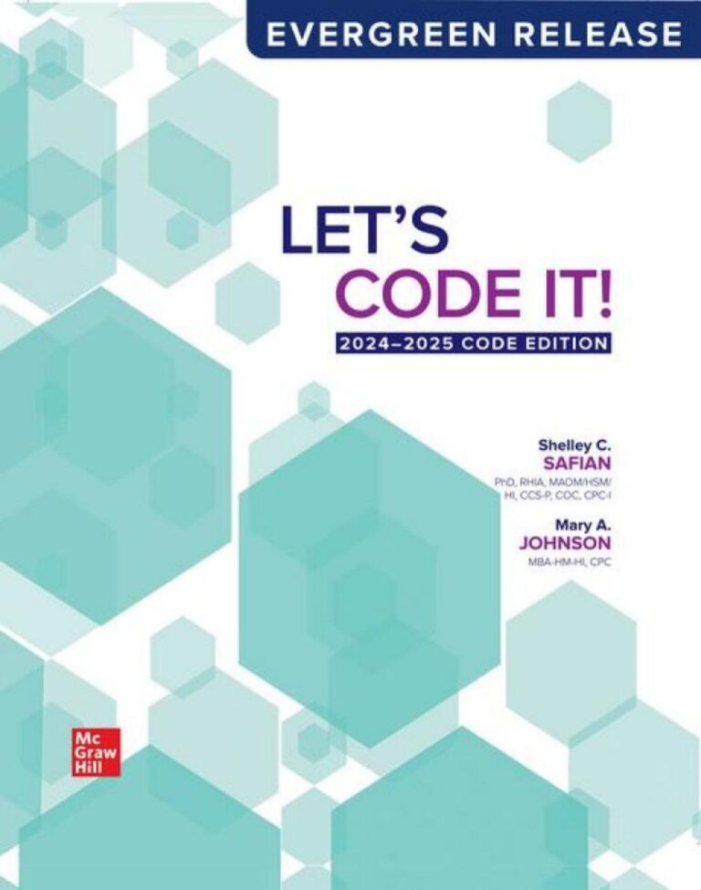 Let’s Code It! 2024 2025 Code Edition Evergreen Release 4th Edition By Shelley Safian, Mary Johnson