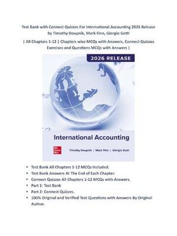TEST BANK for International Accounting 2026 Release By Timothy Doupnik, Mark Finn, Giorgio Gotti
