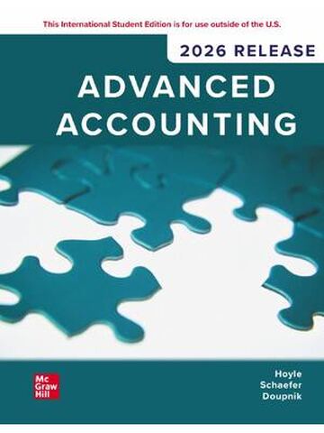 Advanced Accounting 2026 Release By Joe Ben Hoyle, Thomas Schaefer, Timothy Doupnik